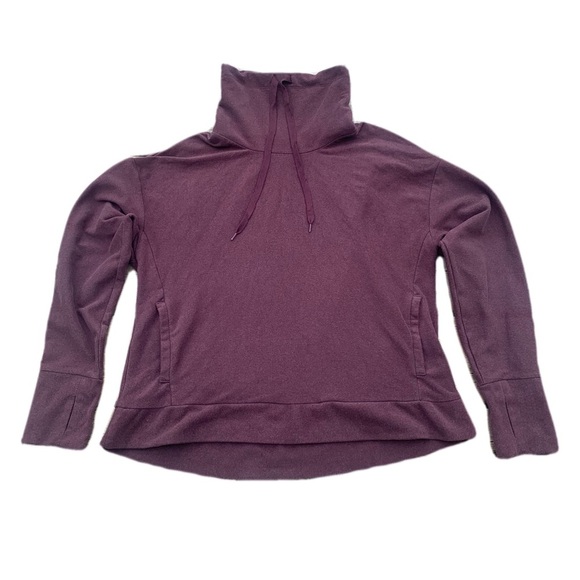 RBX Cowl Neck Active Pullover Sweatshirt - Plum Purple - Size Medium - Picture 1 of 8